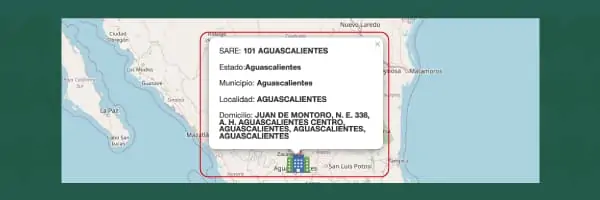 mapa SARE